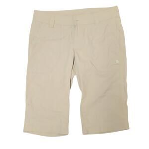 The North Face Horizon Noble Dune Beige 100% Nylon Bermuda Hiking Shorts Size 10